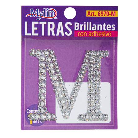 Mylin · Letra brillante con adhesivo 5cm - m