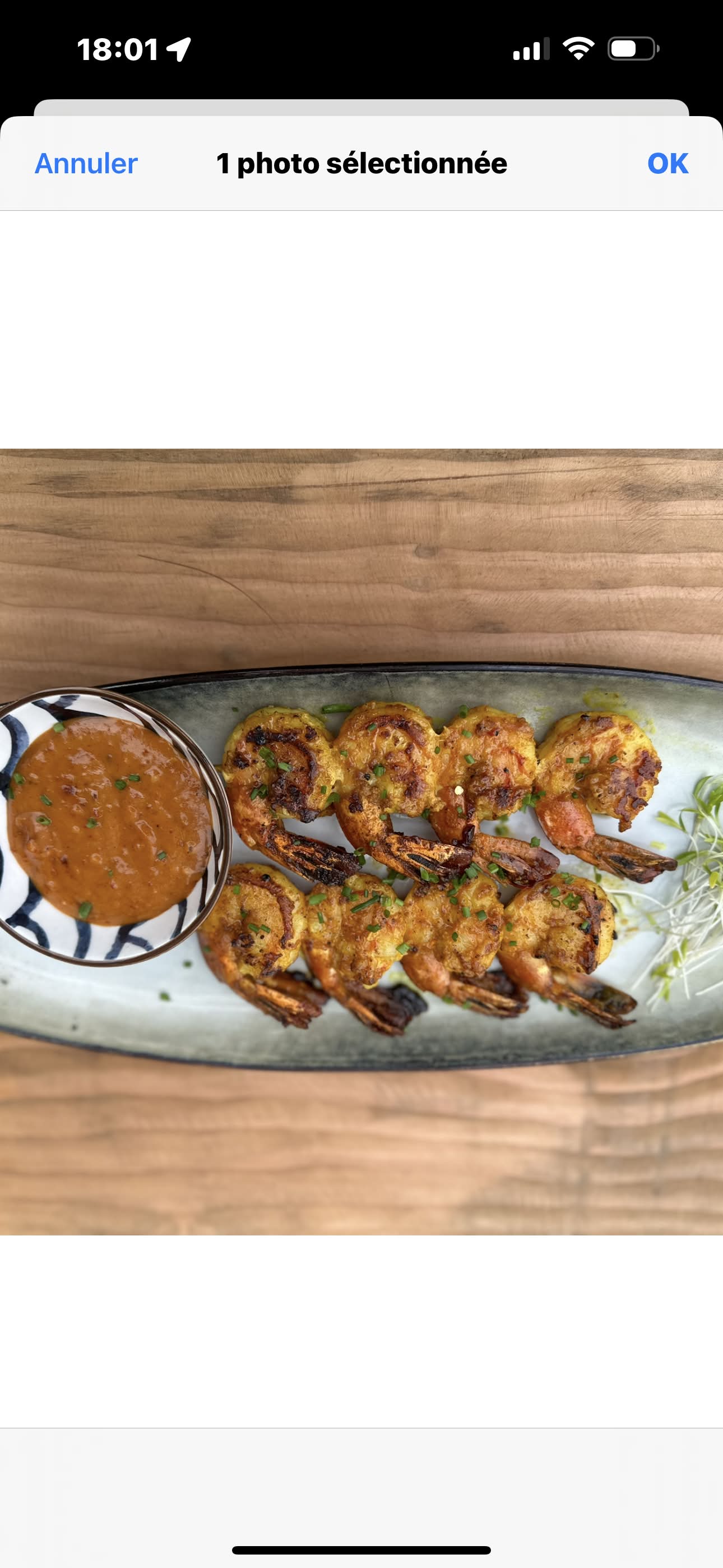 Brochettes de crevettes
