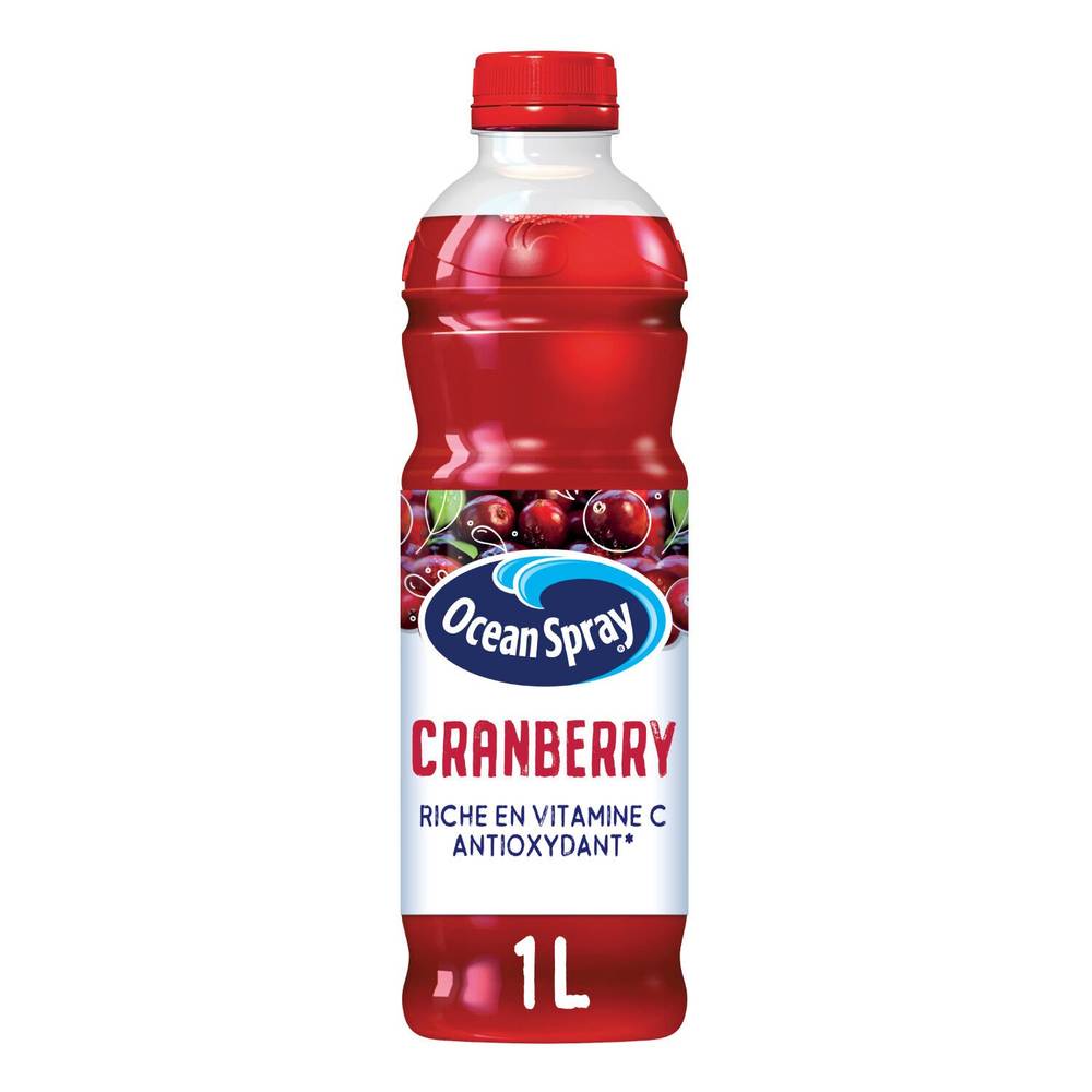 Boisson cranberry OCEAN SPRAY - la bouteille de 1L