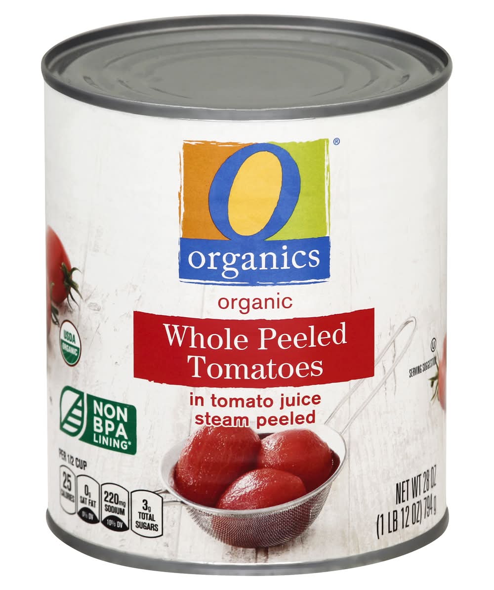 O Organics Tomatoes Whole Peeled (28 oz)