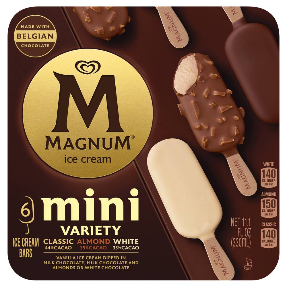 Magnum Mini Variety Ice Cream Bars (11.1 fl oz, 6 ct)