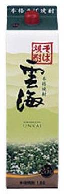 08768：乙 雲海 そば25° 1.8Lパック / Unkai Buckwheat Shochu (Carton)
