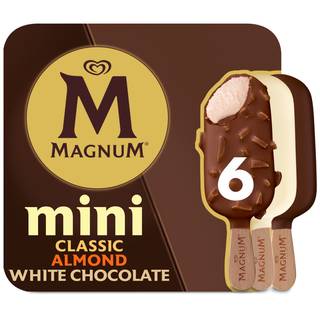 Magnum Mini Ice Cream Sticks (almond-white chocolate)
