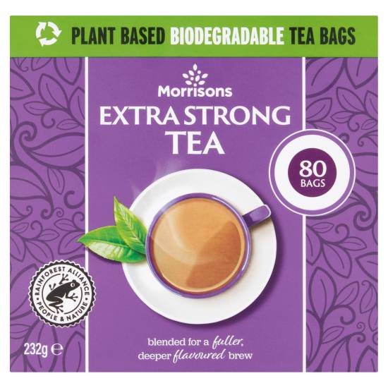 Morrisons Extra Strong Tea Bags (80 ct, 232g)