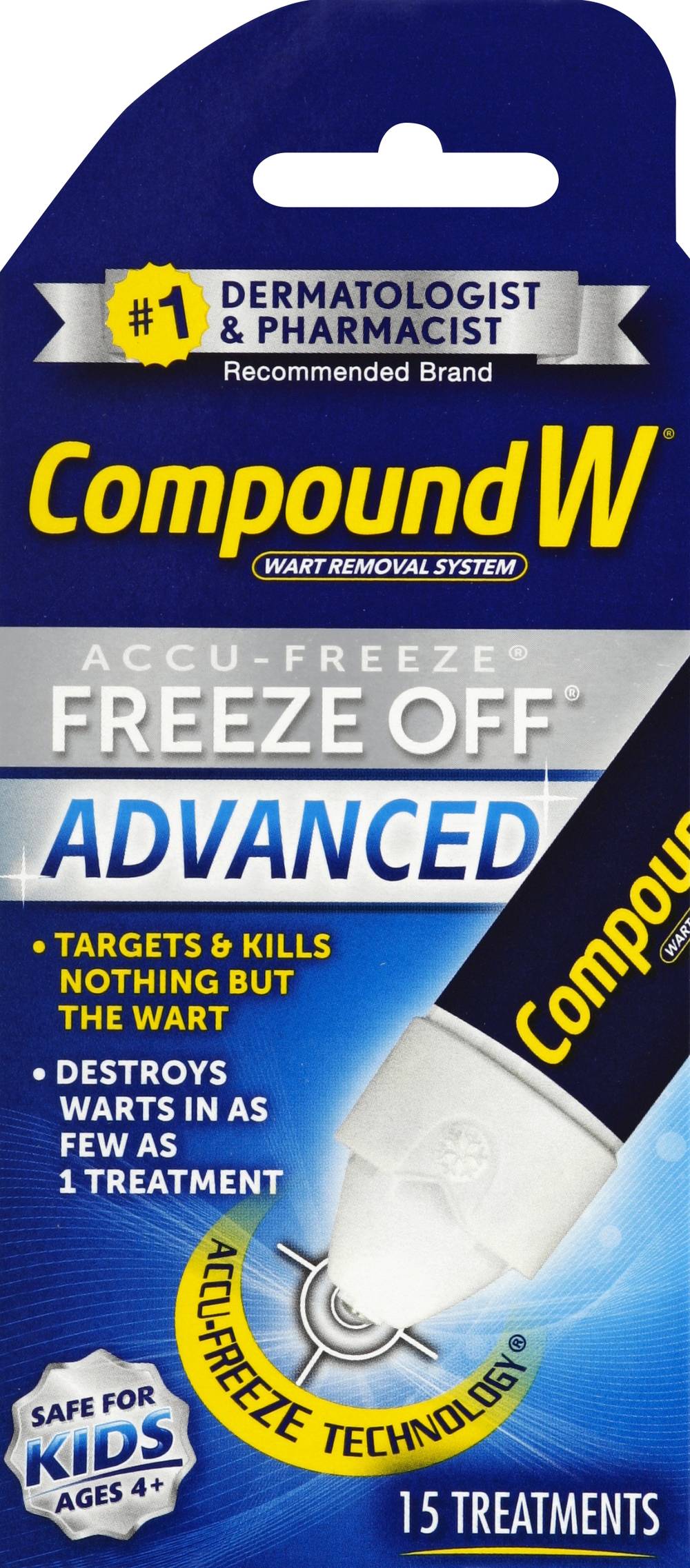 Compound W Wart Removal System Freeze Off Advanced Treatments (3.2 oz)