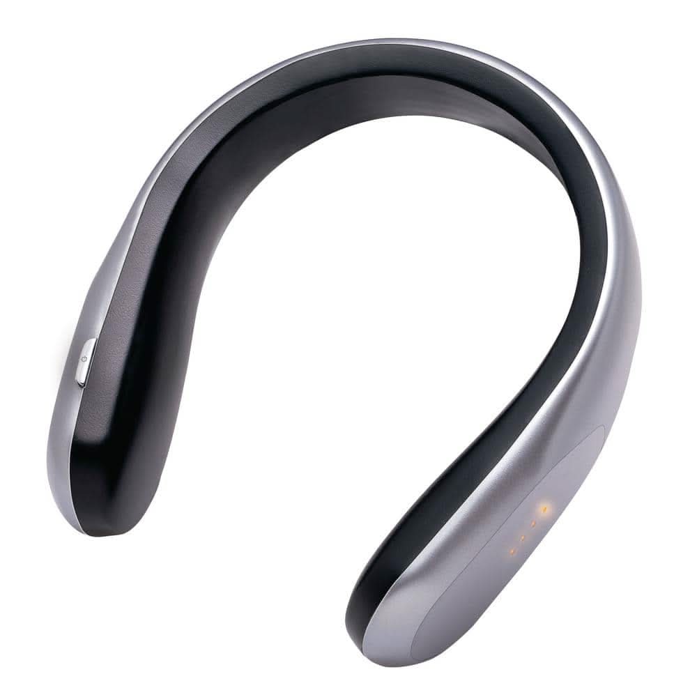 Handy Heater 450-Watt Silver And Black Electric Usb Rechargeable Personal Wearable Neckband Heater