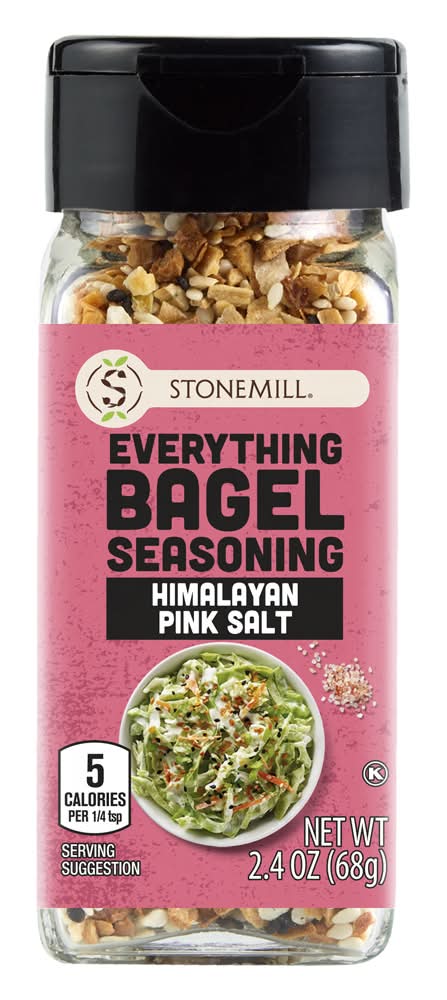 Stonemill Everything Bagel Seasoning, Himalayan Pink Salt (2.4 oz)