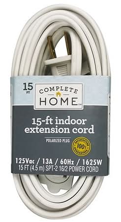 Complete Home Indoor Extension Cord 15 ft