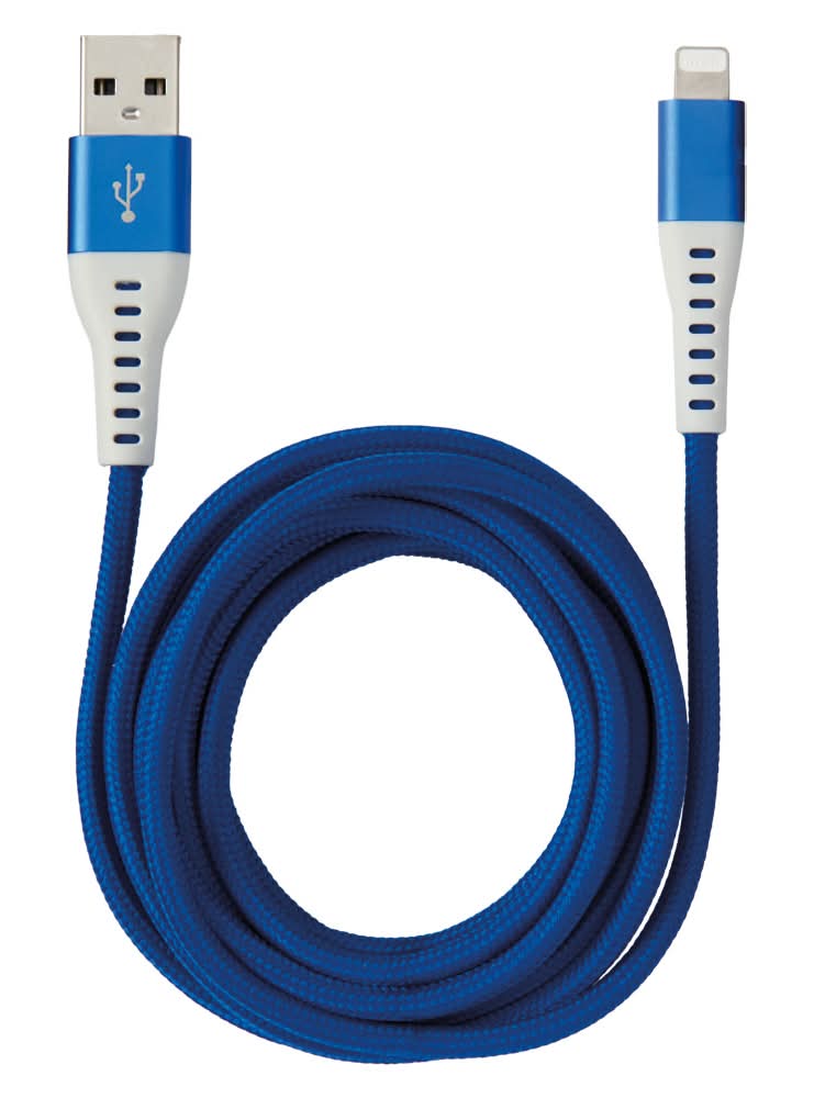 Bauhn Charging Cable USB A to Lightning, Blue