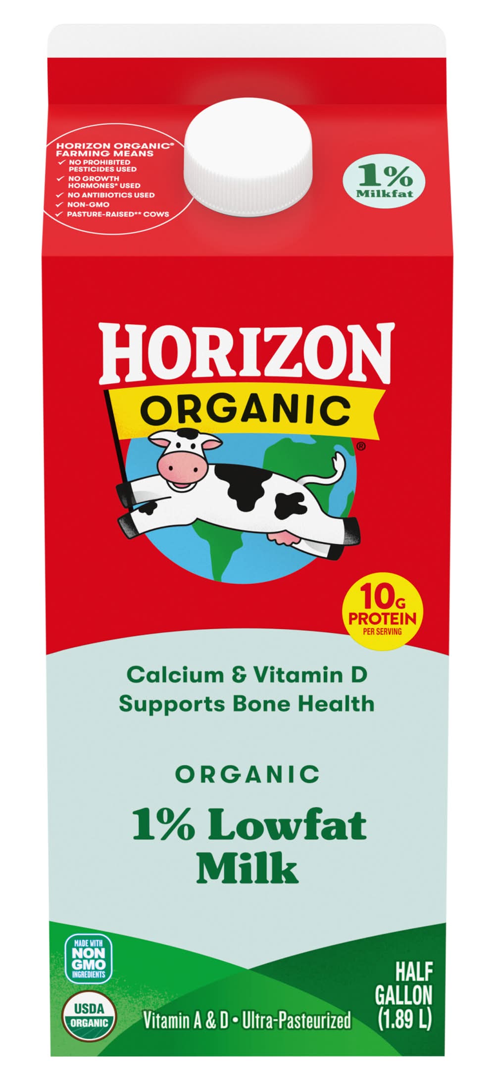 Horizon Organic 1% Lowfat High Vitamin D Milk (1.89 L)