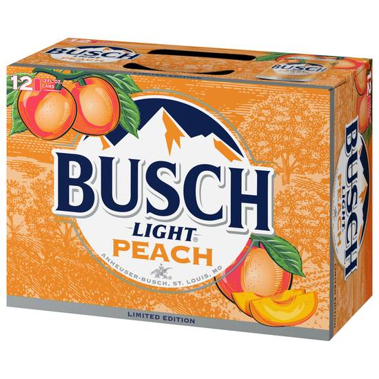 Busch Light Beer (12 ct, 1 fl oz) (peach)