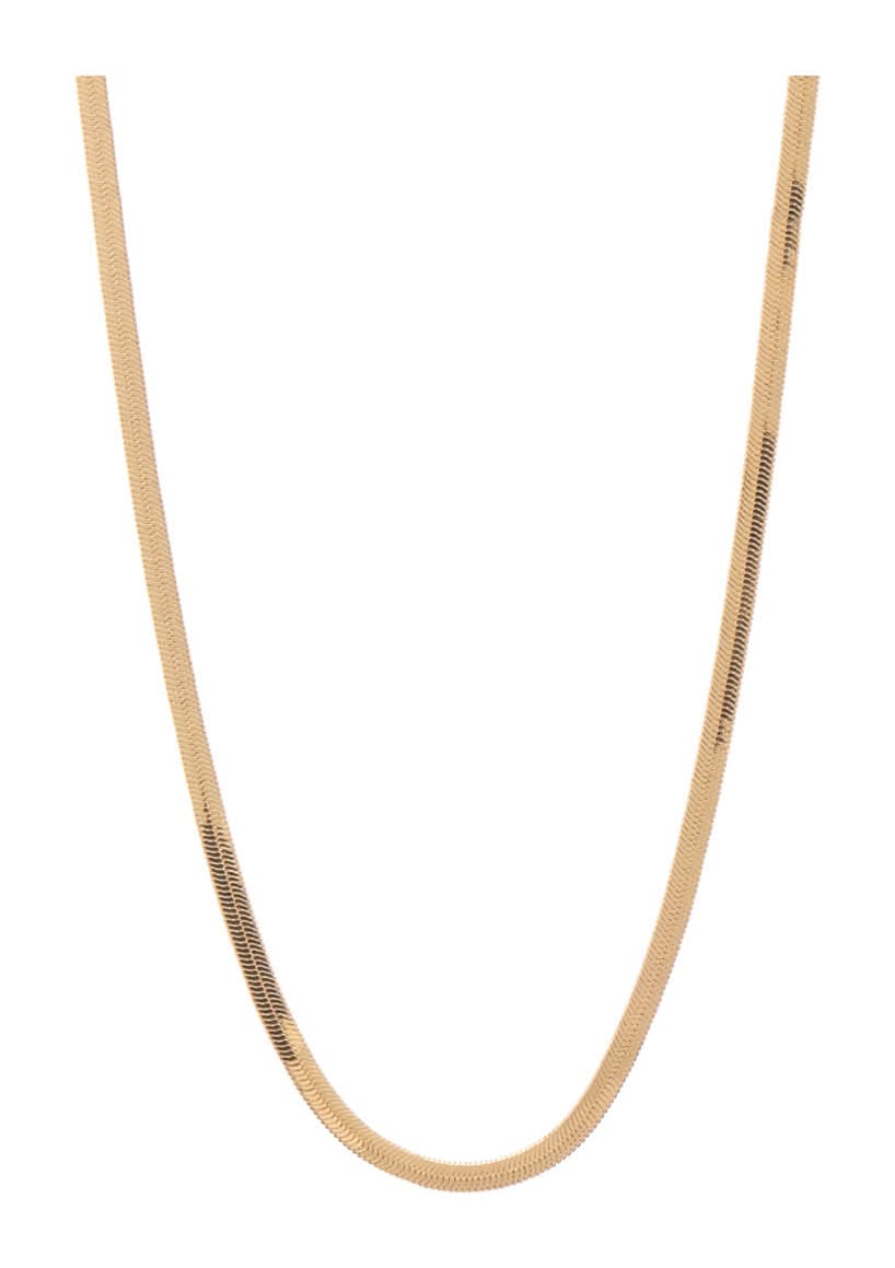 Golden Snake Short Necklace