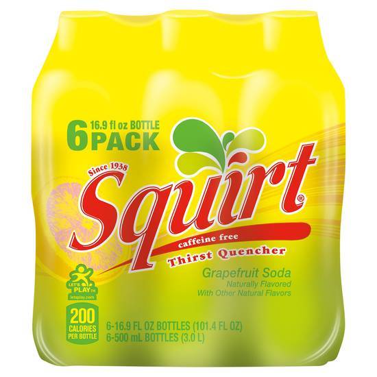 Squirt Thirst Quencher Soda (6 pack, 16.9 fl oz) (grapefruit)