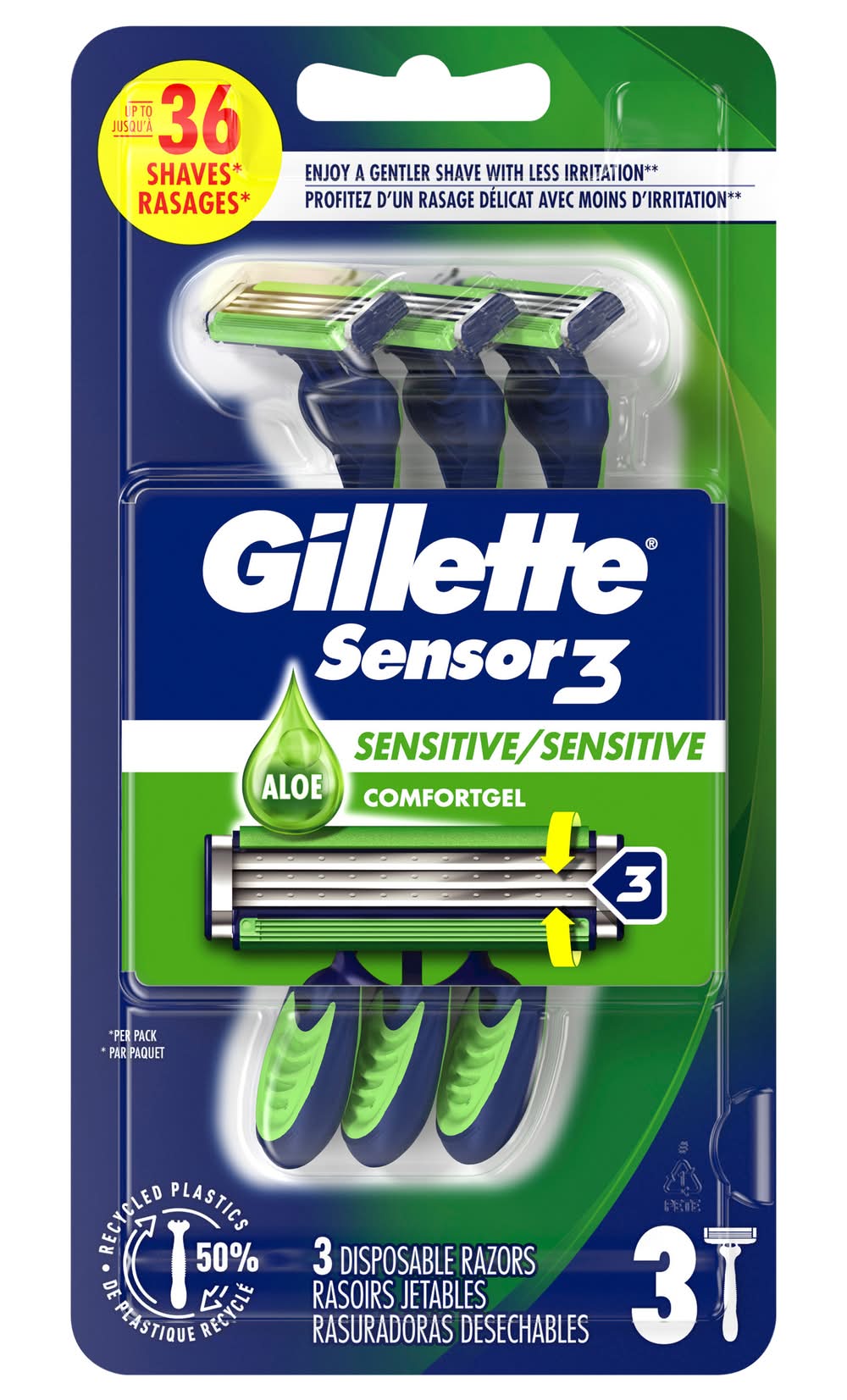 Gillette Sensor 3 Sensitive Disposable Razors