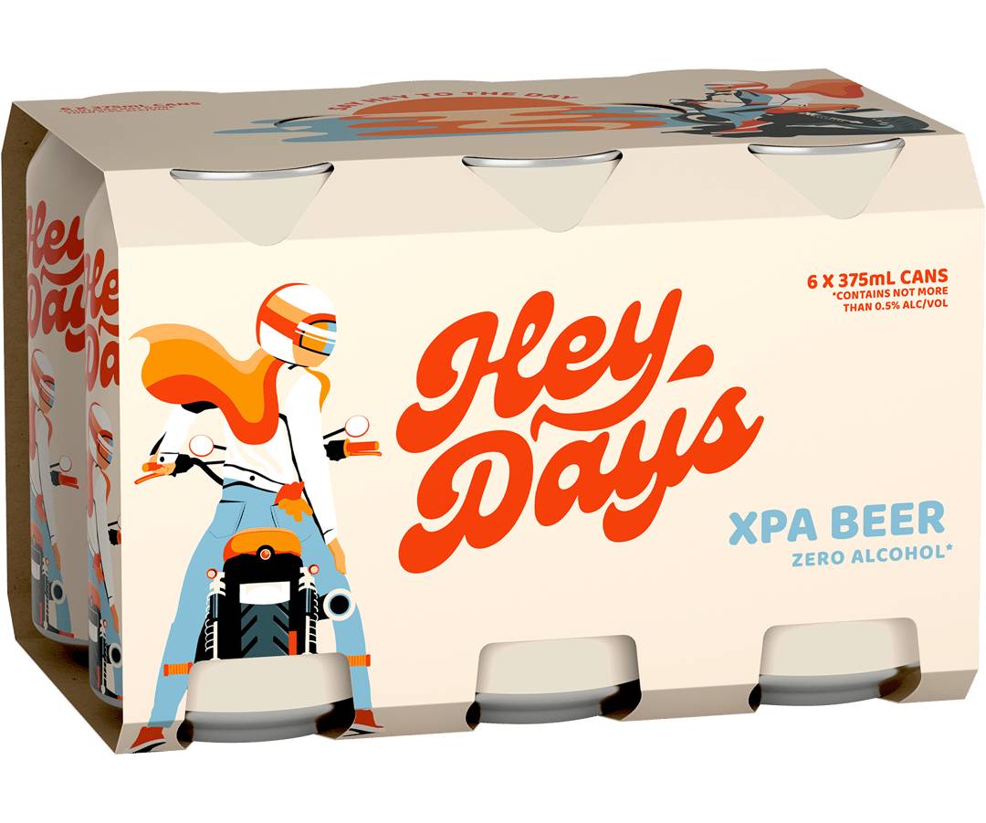Hey Days Zero Alcohol XPA Beer Cans 6x375ml