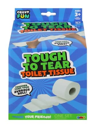 Tough To Tear Toilet Tissue Prank Toy Set