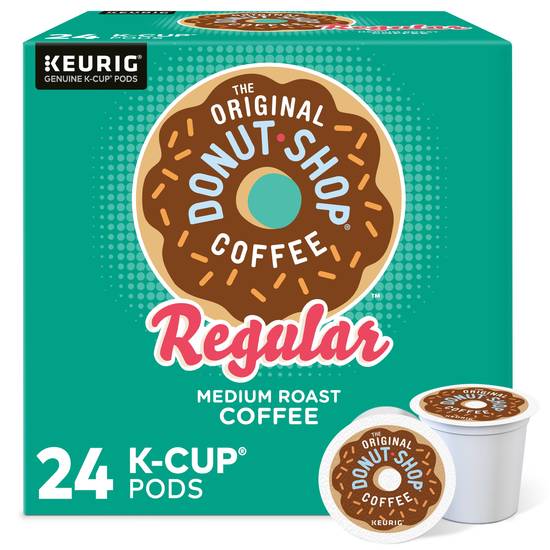 The Original Donut Shop Regular Medium Roast Coffee Keurig K-Cup Pods, 24 CT