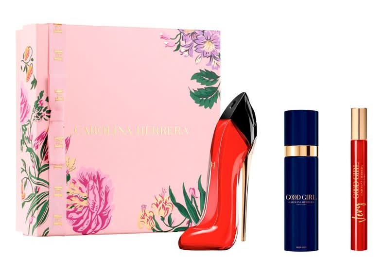 Cherre set perfume carolina herrera very good girl edp 80 ml + body mist 100 ml + edp 10 ml sin descripcion s des