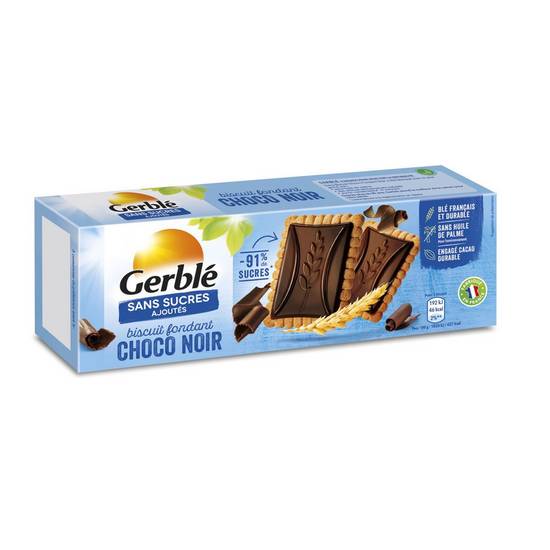 Biscuits nappés chocolat noir léger Gerble 126g