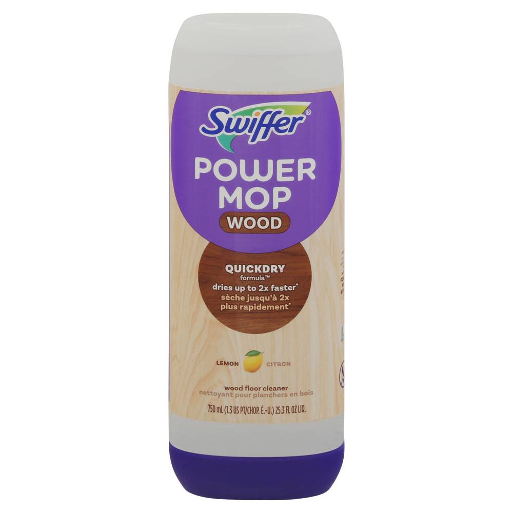 Swiffer Power Mop Wood Lemon Floor Cleaner (25.3 fl oz)