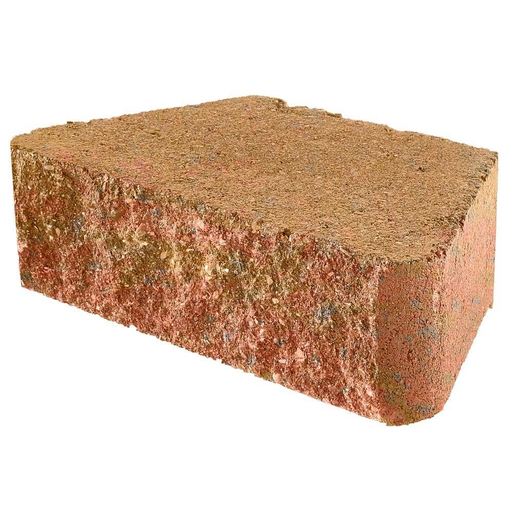 Pavestone 3-in H x 10-in L x 6-in D Old Town Blend/Hard Split Face Concrete Retaining Wall Block | 80799