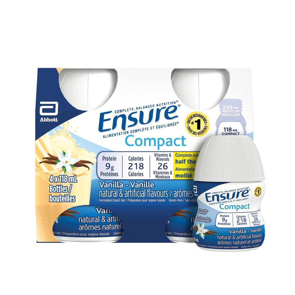 Ensure Compact Vanilla Protein Meal (4 x 118 ml)