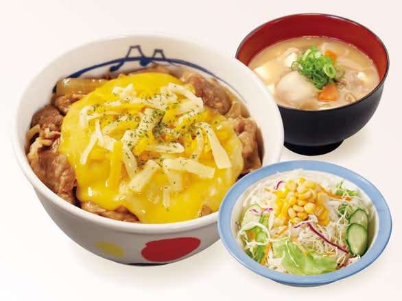 チーズ牛めし並盛 豚汁生野菜セット