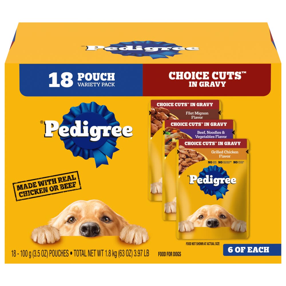 Pedigree Choice Cuts in Gravy Variety pack (4 lbs)