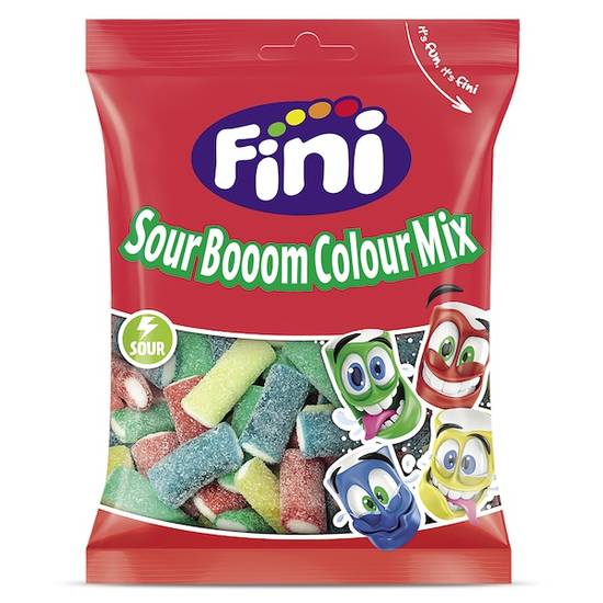 Mini Regalices Sour Boom Colour Mix Fini Bolsa (90 g)