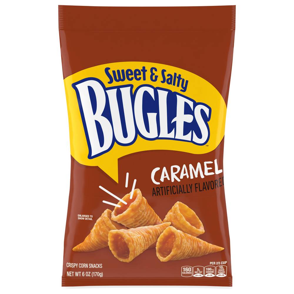 Bugles Sweet & Salty Caramel Crispy Corn Snacks (6 oz)