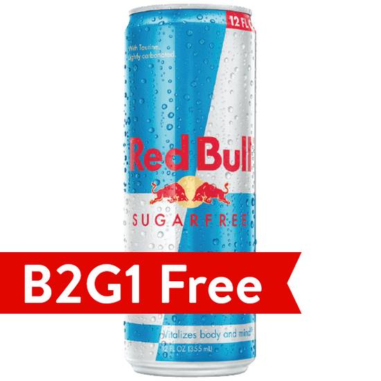 Red Bull Sugar Free Energy Drink 12oz