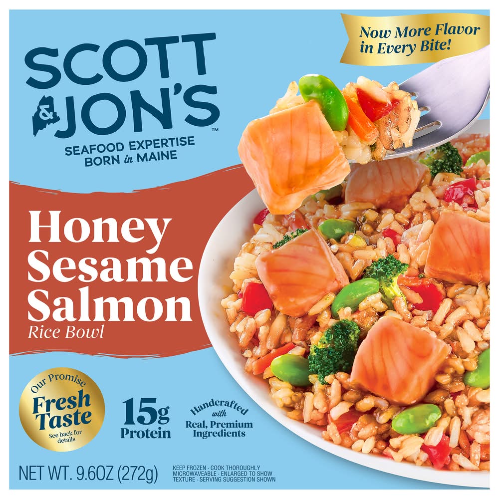 Scott & Jons Honey Sesame Salmon Rice Bowl (9.6 oz)