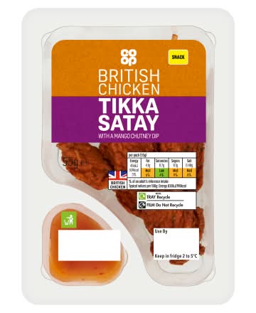 Co-op British Chicken Tikka Satay (55g)
