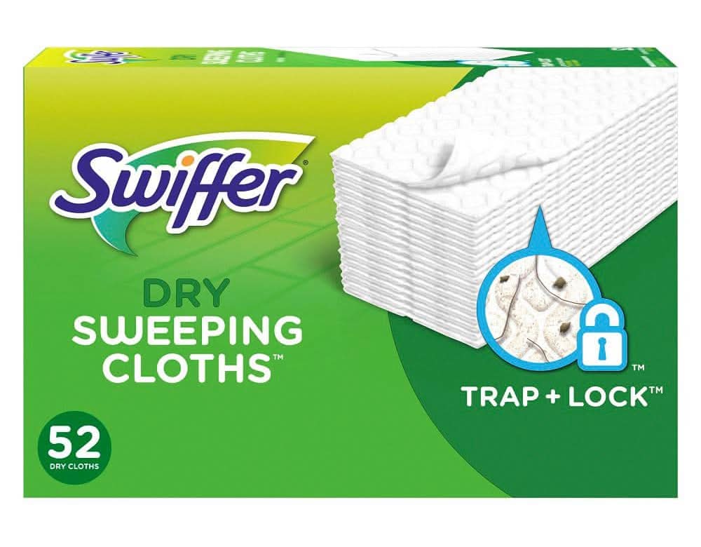 Swiffer Sweeper Multi-Surface Unscented Dry Cloth Refills For Duster Floor Mop (52-Count)