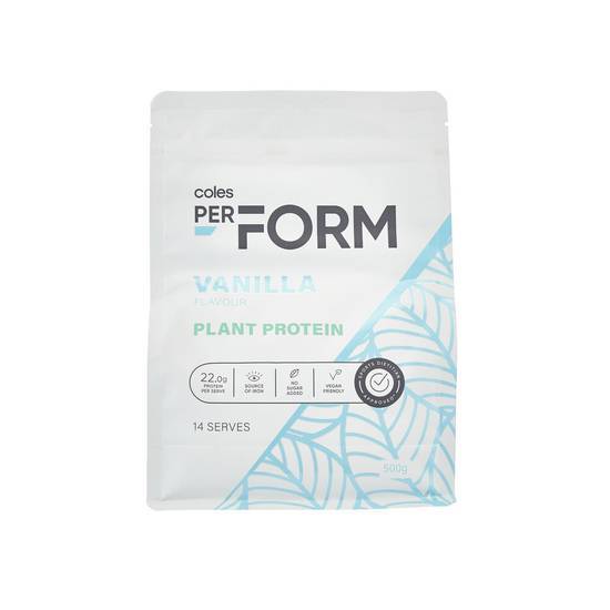 Coles - Coles Perform Plant Protein Powder, Vanilla (500g) - Delivery ...