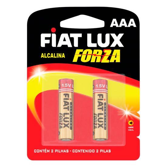 Fiat lux pilha alcalina forza aaa (2 un)