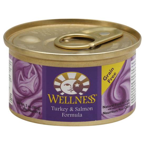 Wellness Grain Free Turkey & Salmon Formula Cat Food (3 oz)