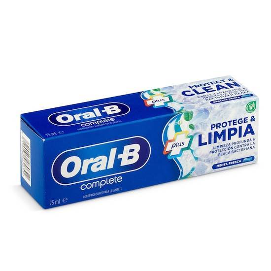 Pasta Dentífrica Complete con Enjuague Bucal Oral B Tubo (75 ml)