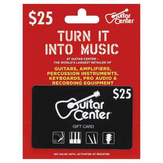 Guitar Center Turn It Into Music Gift Card Delivery Near You