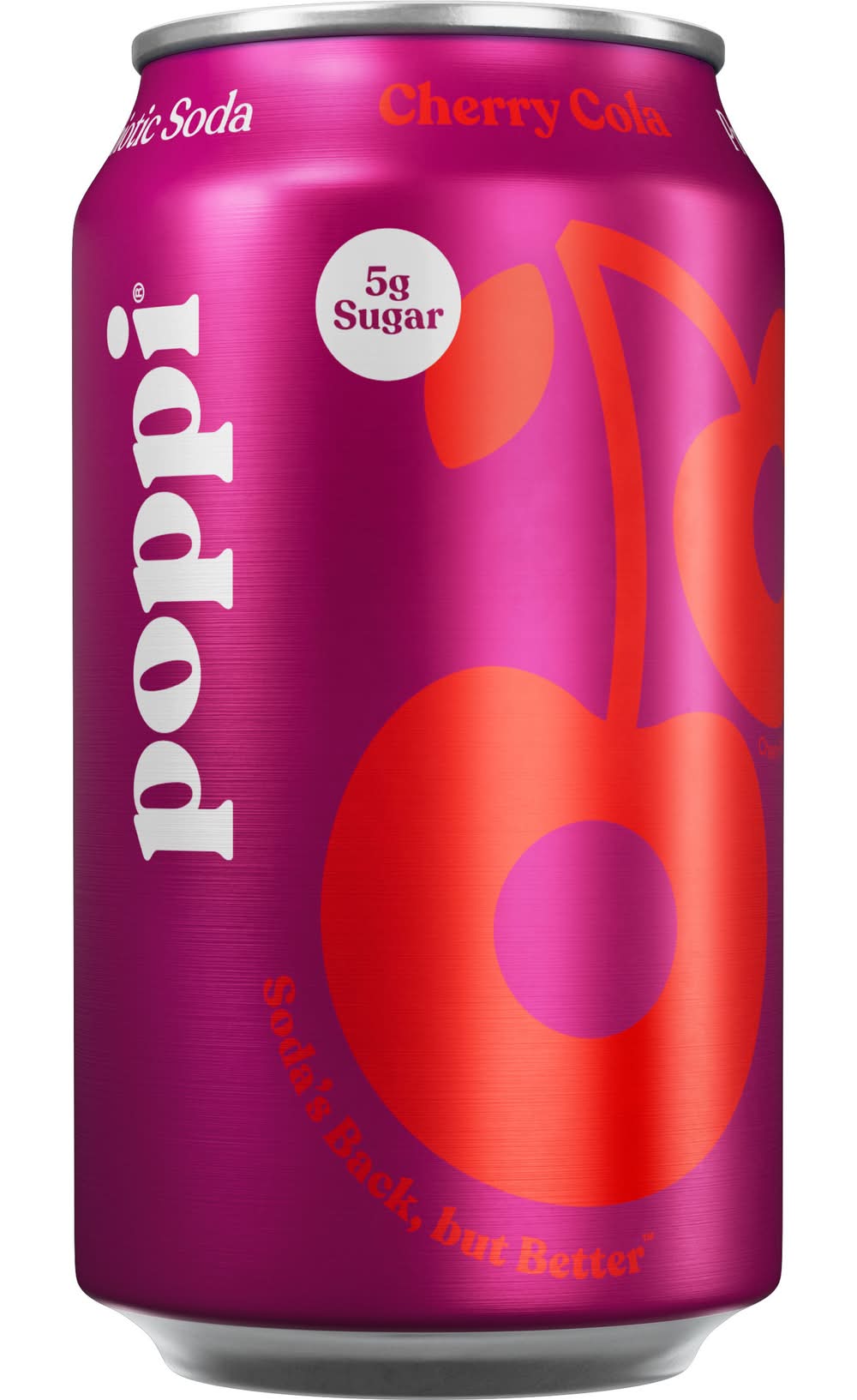 poppi Prebiotic Soda, Cherry Cola (12 fl oz)