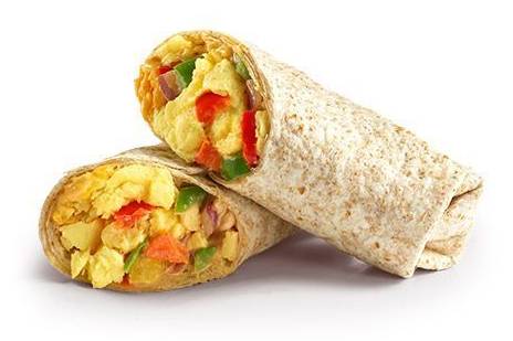 South West Veggie Egg Breakfast Wrap