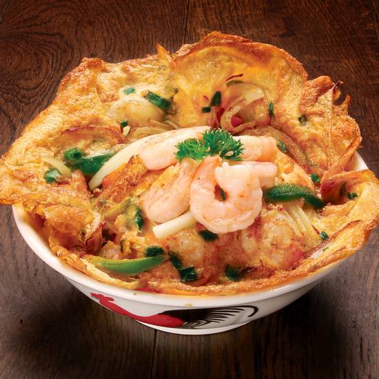 R17b Omelette Prawn on Rice