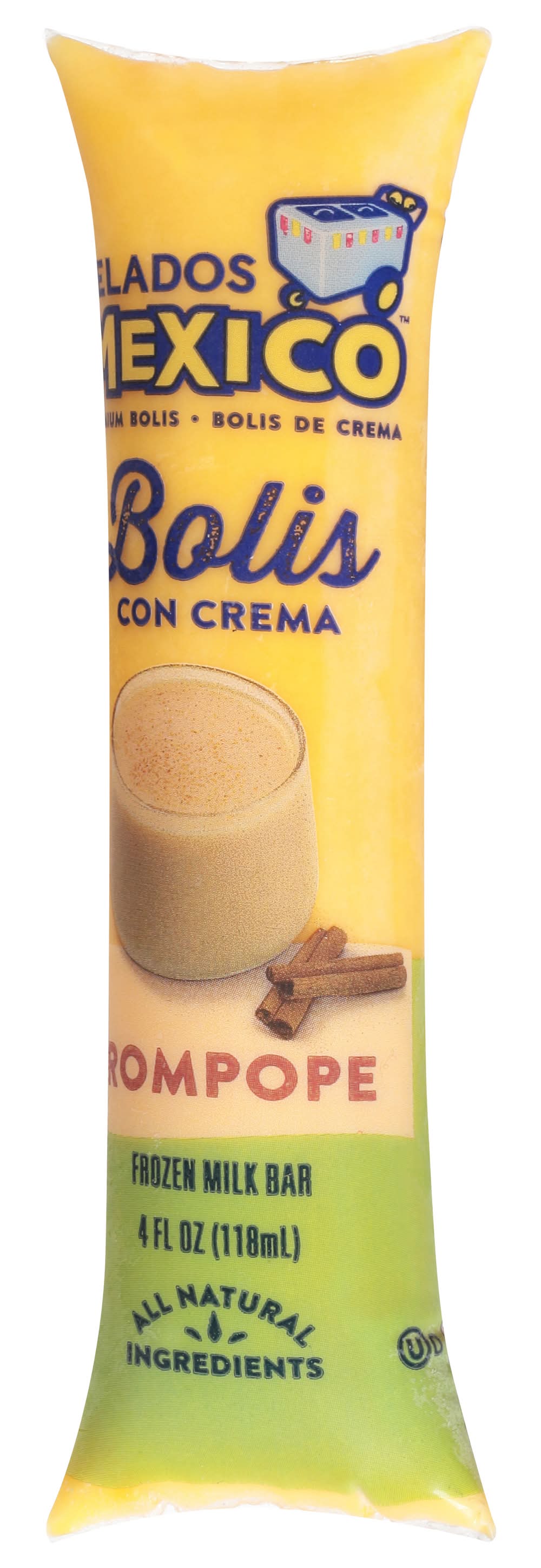 Helados Mexico Bolis Rompope Milk Ice Bar (4.2 oz)