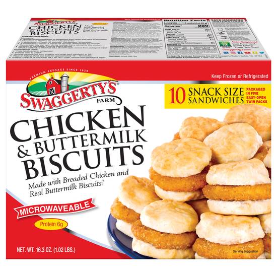 Swaggerty's Snack Size Chicken & Buttermilk Biscuit (10 ct)