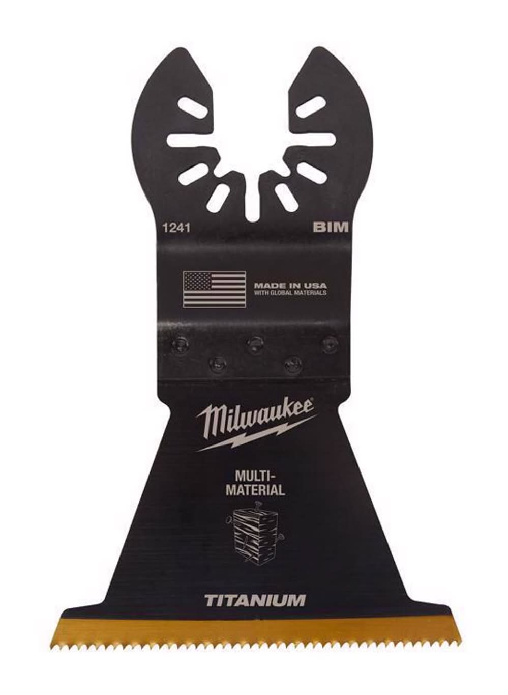 Milwaukee Universal Fit Open-Lok 2-1/2 In. W Bi-Metal Multi-Tool Oscillating Blade Multi-Material 1