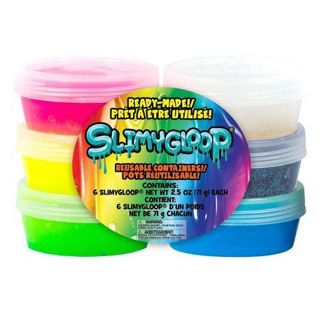 Slimygloop Ready-Made Reusable Containers Dun Poids (6 ct)