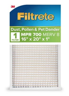 Filtrete Dust Pollen & Pet Dander Electrostatic Air Filter, White