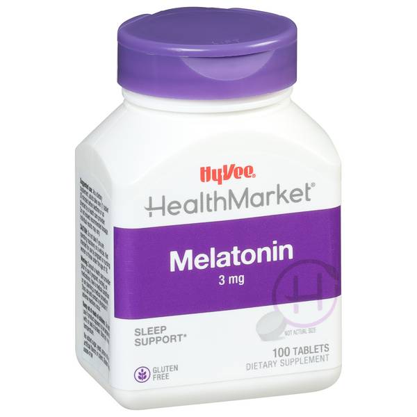 Hy-Vee HealthMarket Melatonin 3mg Tablets