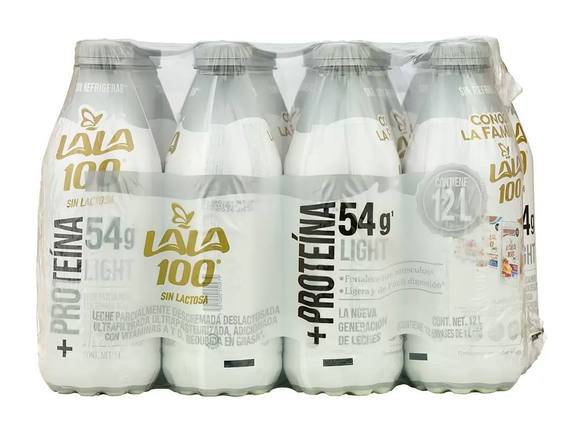 Lala 100 Proteína Reducida en grasa 12 pzas. de 1 l c/u