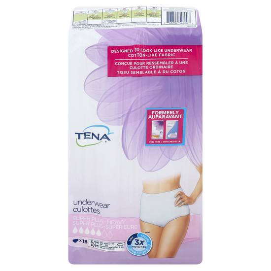 Tena Absorbency Heavy Super Plus Underwear S/M (18 ct)